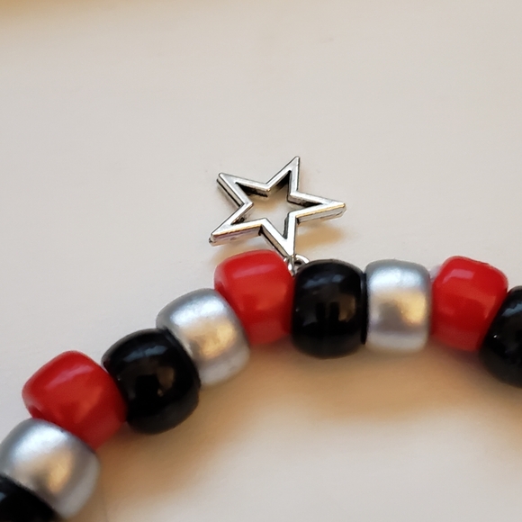 Handmade Nana Anime Blast Band Beaded Kandi Bracelet - Picture 4 of 4
